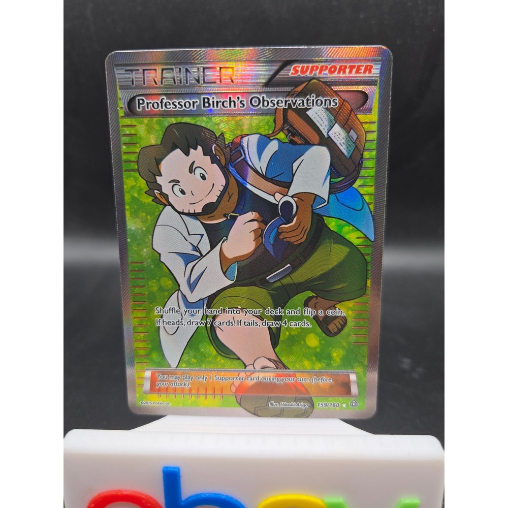 Professor Birch's Observations - Trainer Supporter - Pokemon Card - Holo Foil